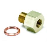 Auto Meter 2266 Fitting Adapter Metric, M12X1 Male To 1/8" NPTF Female