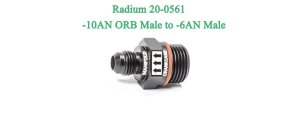 Radium 20-0561 One-Way Check-Valve -10AN ORB Male to -6AN Male