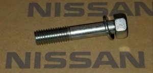 Nissan 08121-0501E BOLT w/ Lock Washer m10 x 1.5 48mm UHL 57.3mm Long 14mm Head