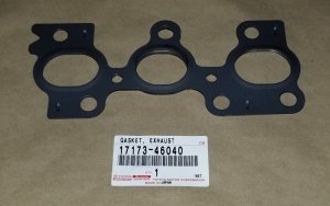 Toyota 17173-46040 OEM Exhaust Gasket for 2JZ-GTE Non-VVTi Oval Port SINGLE