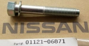 Nissan 01121-06871 Bolt w/ Lock Washer m10 x 1.5 60mm UHL - 14mm Wrench