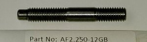 ARP AF2.250-12GB Stainless Steel Stud M8 x 1.25 x 57mm Long SINGLE Hex Slot Head