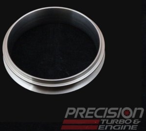 Precision 074-3036 Stainless Steel 3" V-Band Weld Flange for T4 V-Band Exhaust