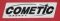 Cometic Sticker White Small 1.75" x 5.375" Gasket Racing Turbo Decal Drift